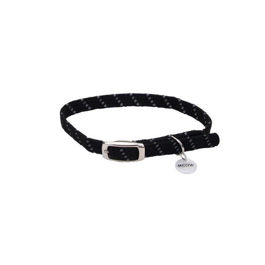 Coastal 3/8" Cat Collar Safety Black 10"