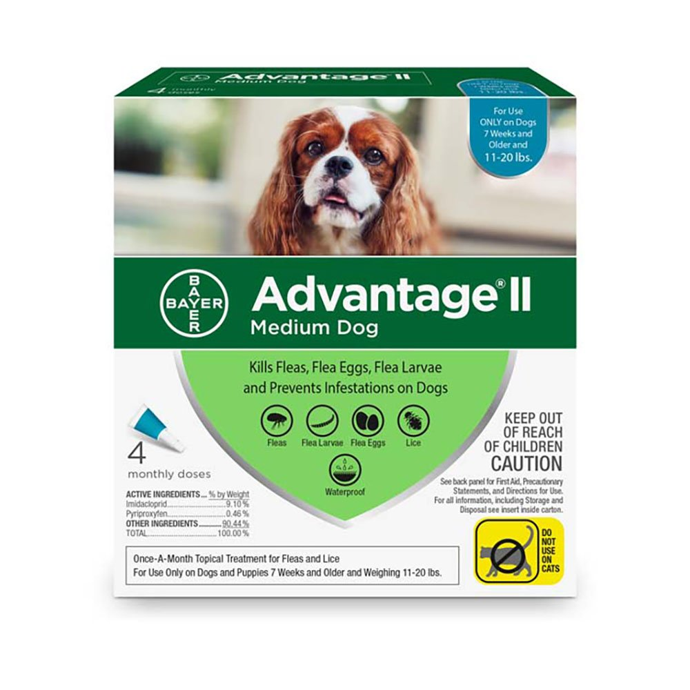 Bayer Advantage 2 Dog MD 11-20# 4pk