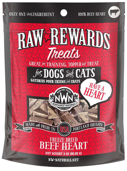 Raw Rewards Beef Hearts 3oz