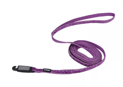 Li'l Pals 3/8" EZ Snap Glitter Leash Orchid x6'