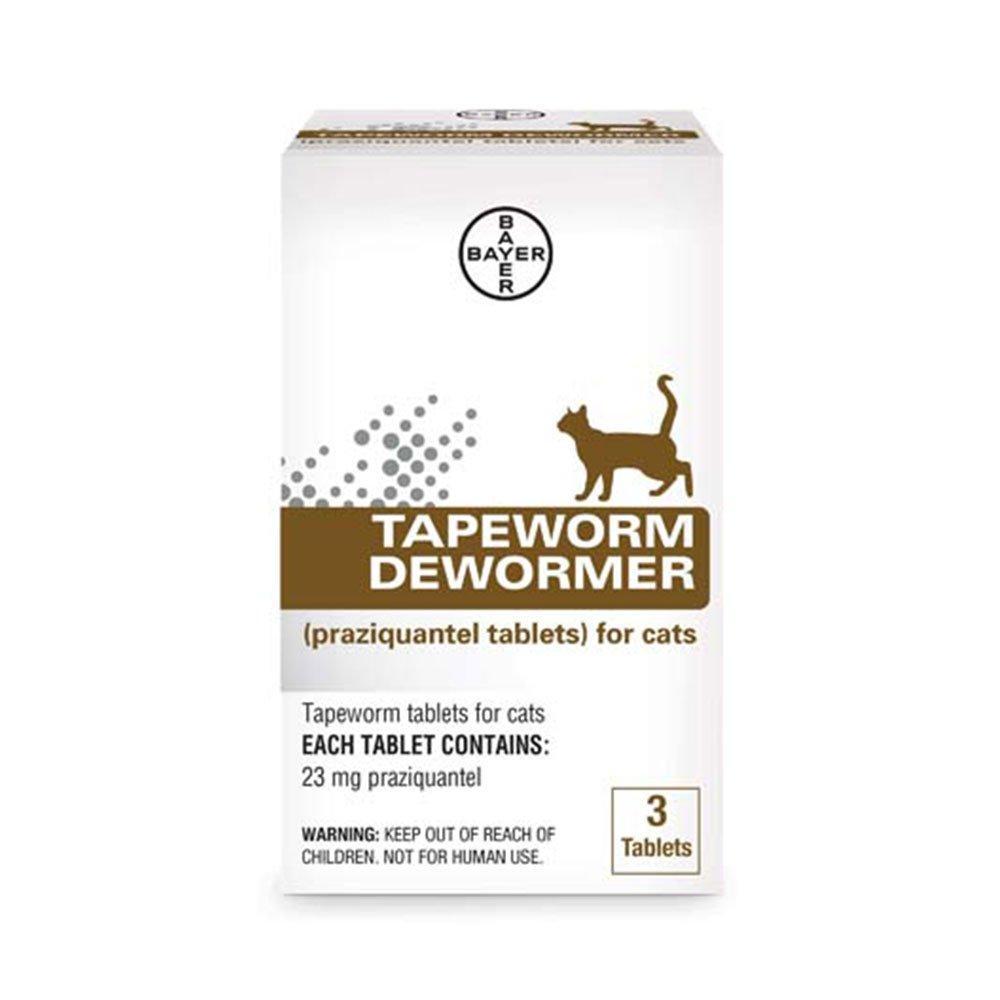 Bayer Cat Tapeworm Deworm 3ct