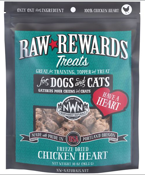 Raw Rewards Chicken Hearts 3oz