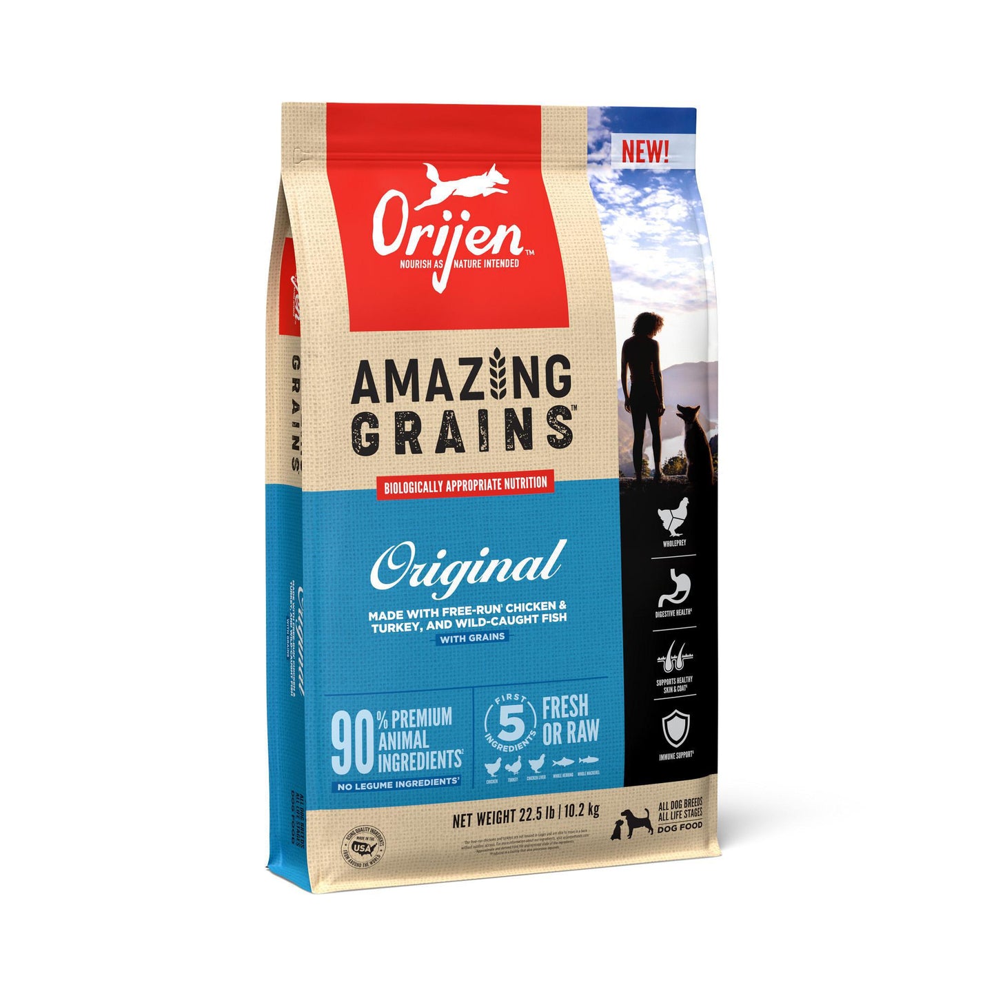 Orijen Amazing Grains 22.5#