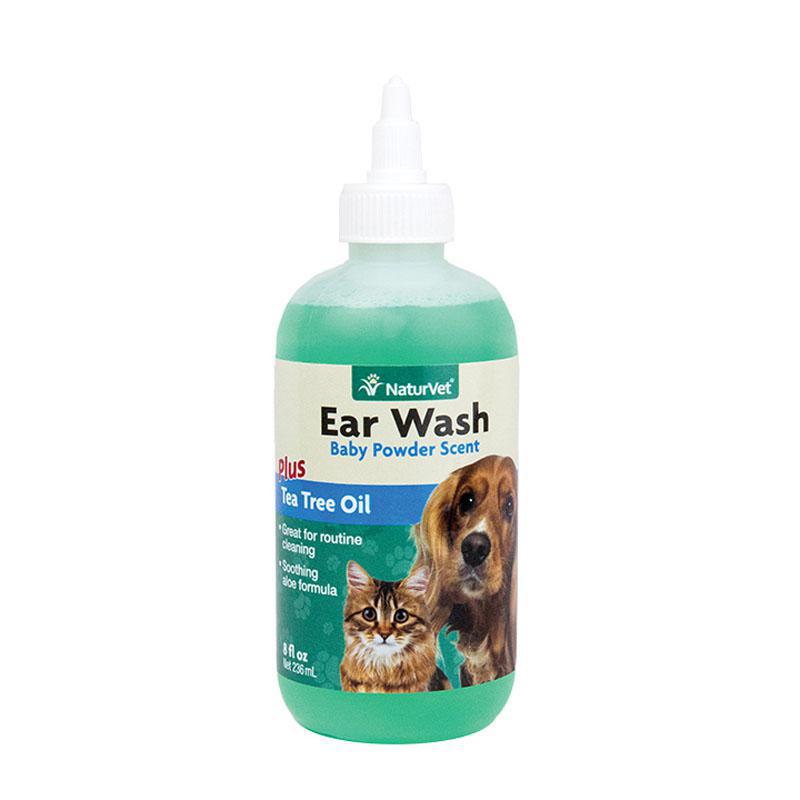 NaturVet Ear Wash w/Tea Tree Oil 8z