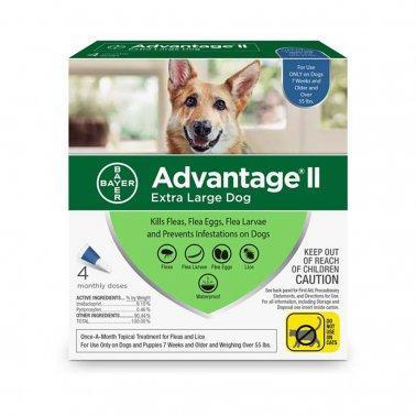 Bayer Advantage 2 Dog XL 55+ # 4pk