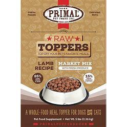 Primal Frozen Raw Toppers Lamb 5#