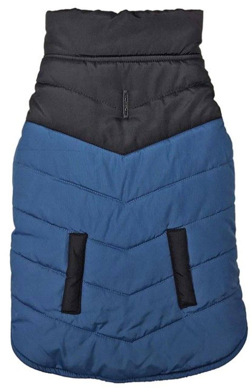 Fashion Pet Reversible Puffer Jacket Blue XSM