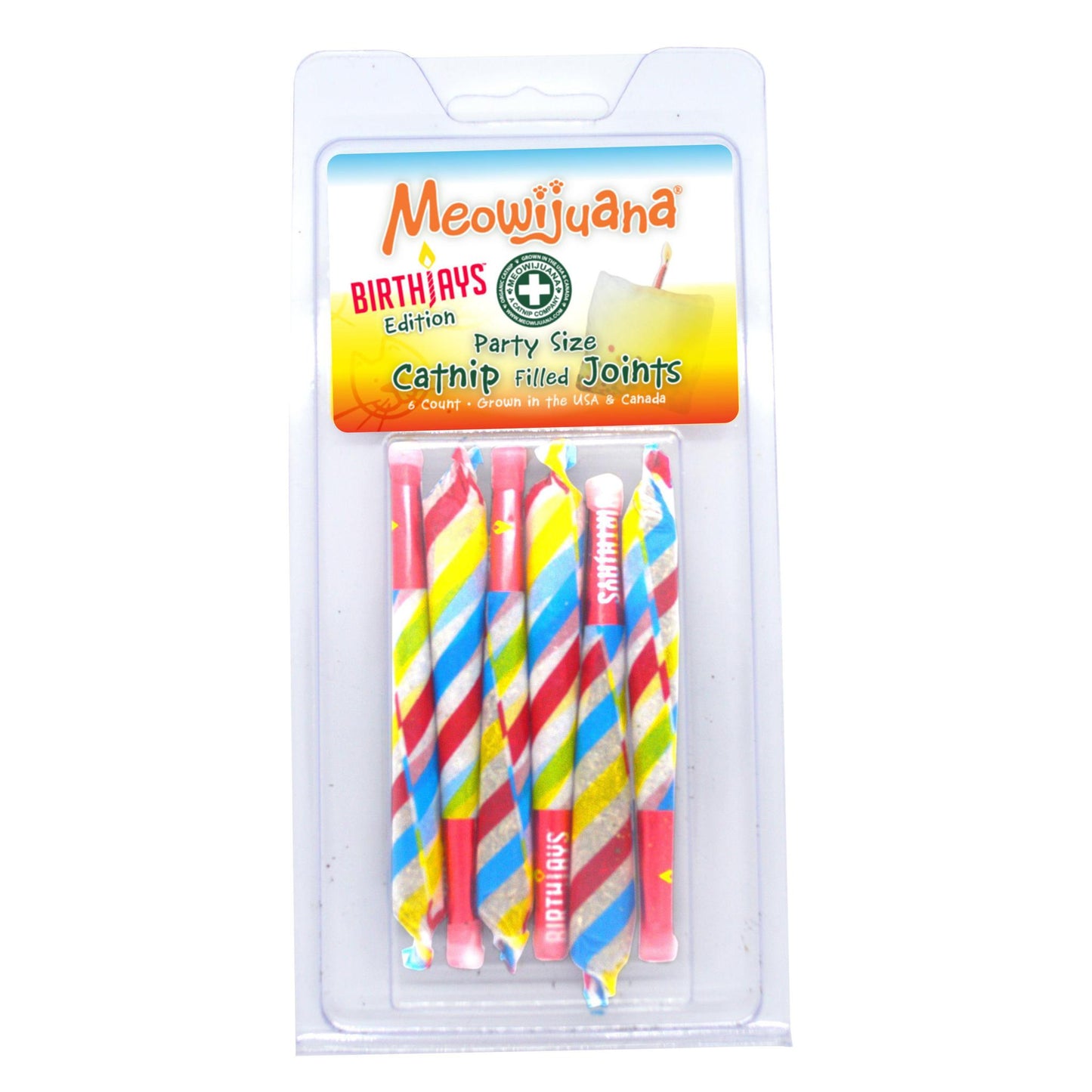 Meowijuana Birthday Catnip Joints 6pk