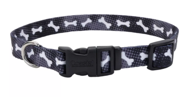 Coastal 1" Adj. Collar Skulls 18"-26"