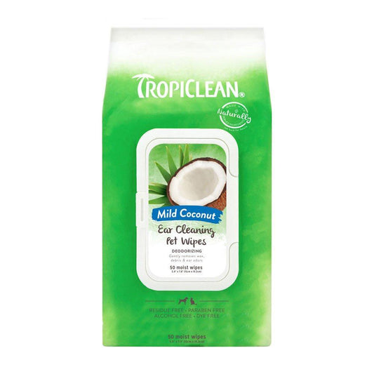 TropiClean Wipes Ear Cleaning 50ct