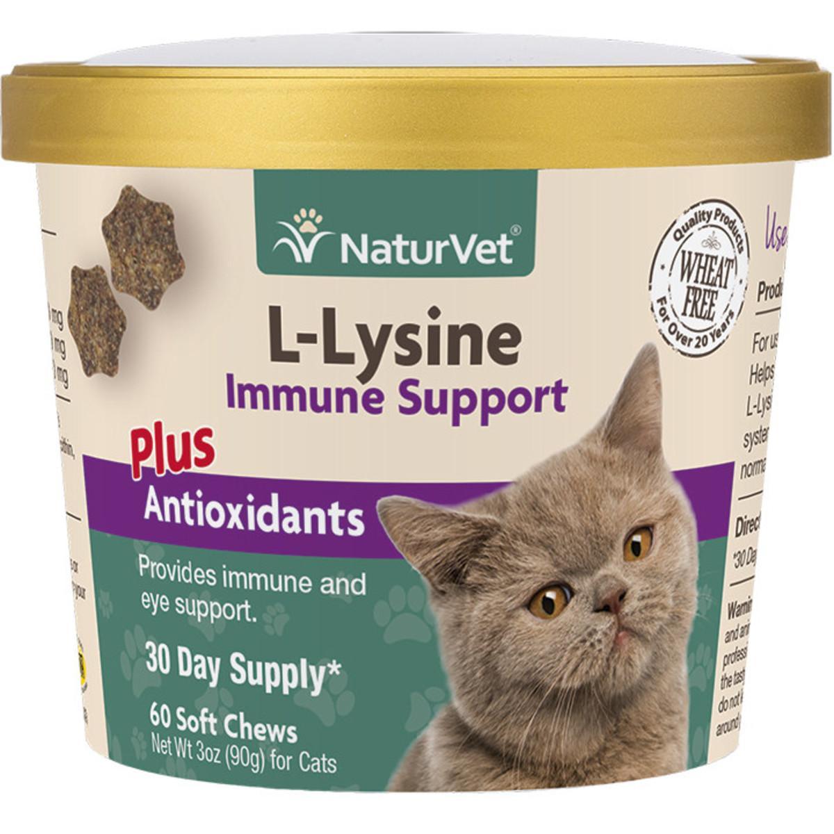 NaturVet L-Lysine Immune Support 60ct