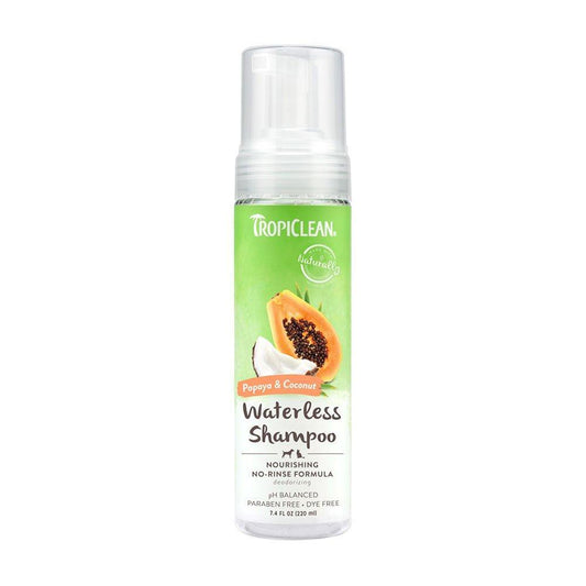 TropiClean Waterless Papaya Shampoo 7.4z
