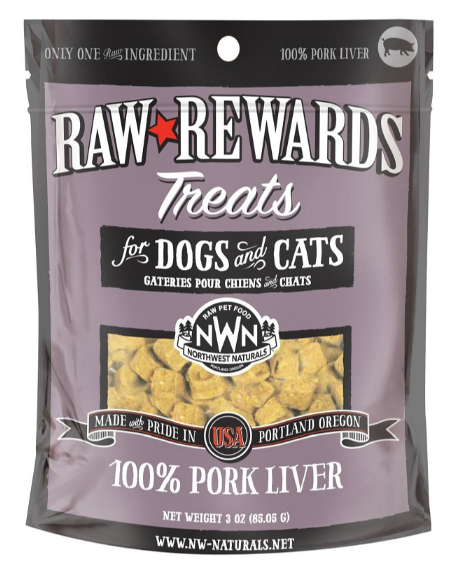 Raw Rewards Pork Liver 3oz