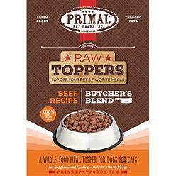 Primal Frozen Raw Toppers Beef 2#
