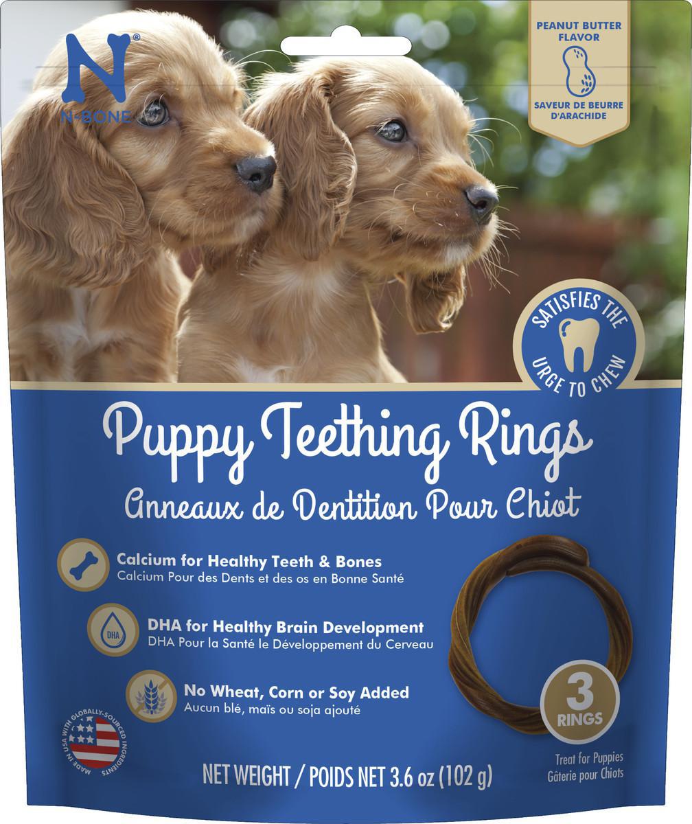 N-Bone Peanut Butter Teething Rings 3ct