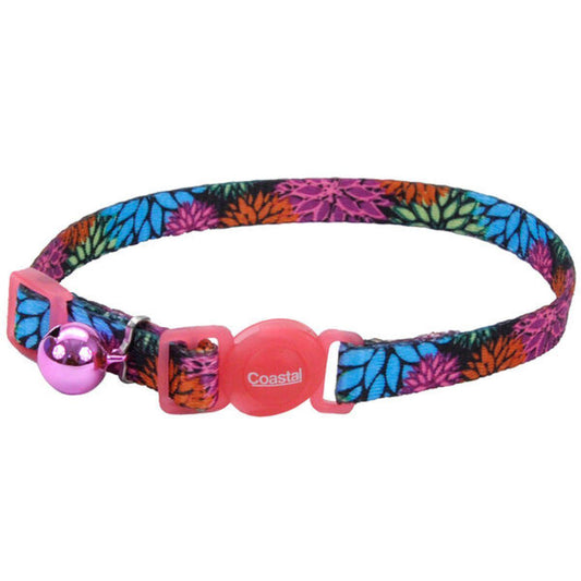 Coastal 3/8" Breakaway Cat Collar WildFlower 8"-12"