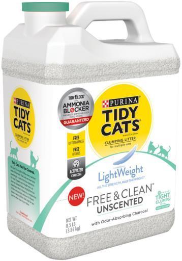 Tidy Cats Free & Clean Light Weight 8.5#