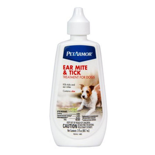 PetArmor Dog Ear Mite & Tick 3oz