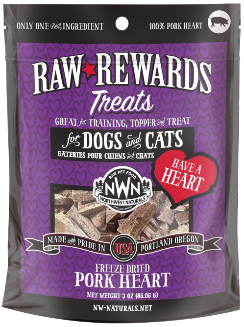 Raw Rewards Pork Hearts 3oz