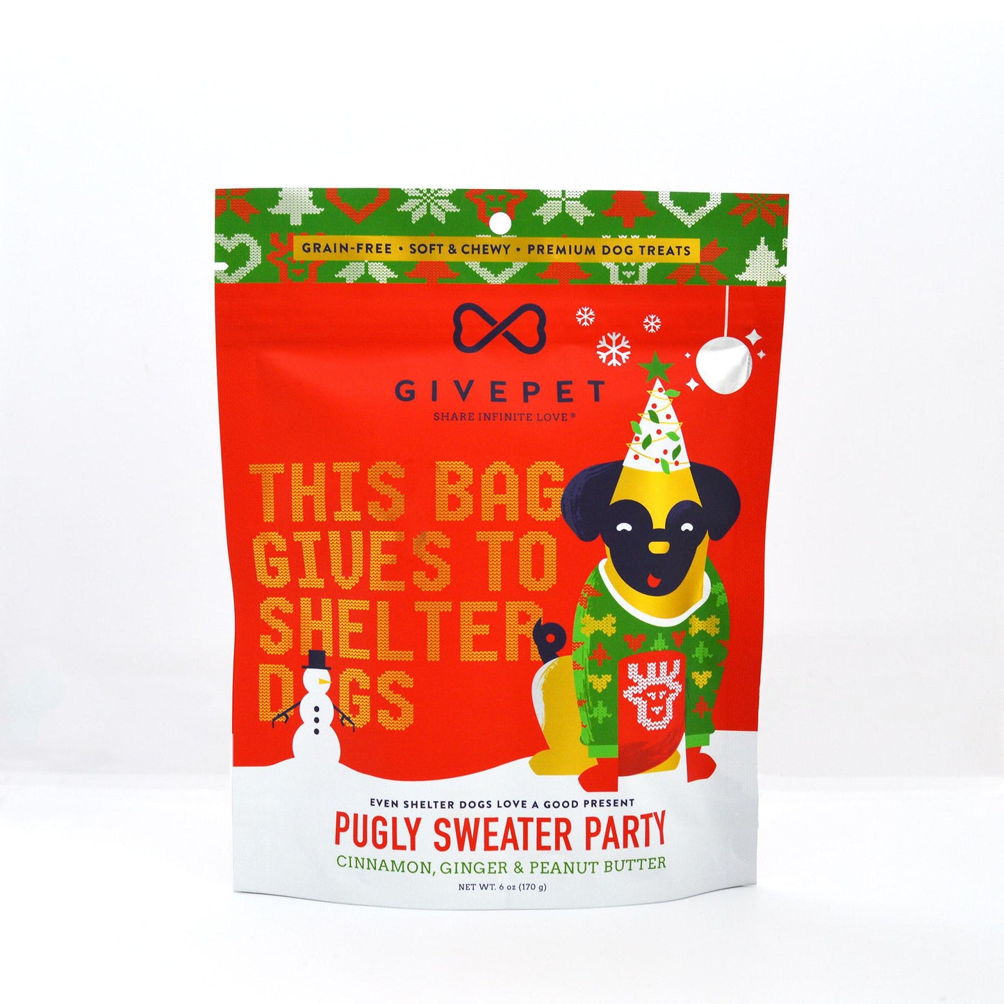 Givepet Pugly Sweater Party 6oz