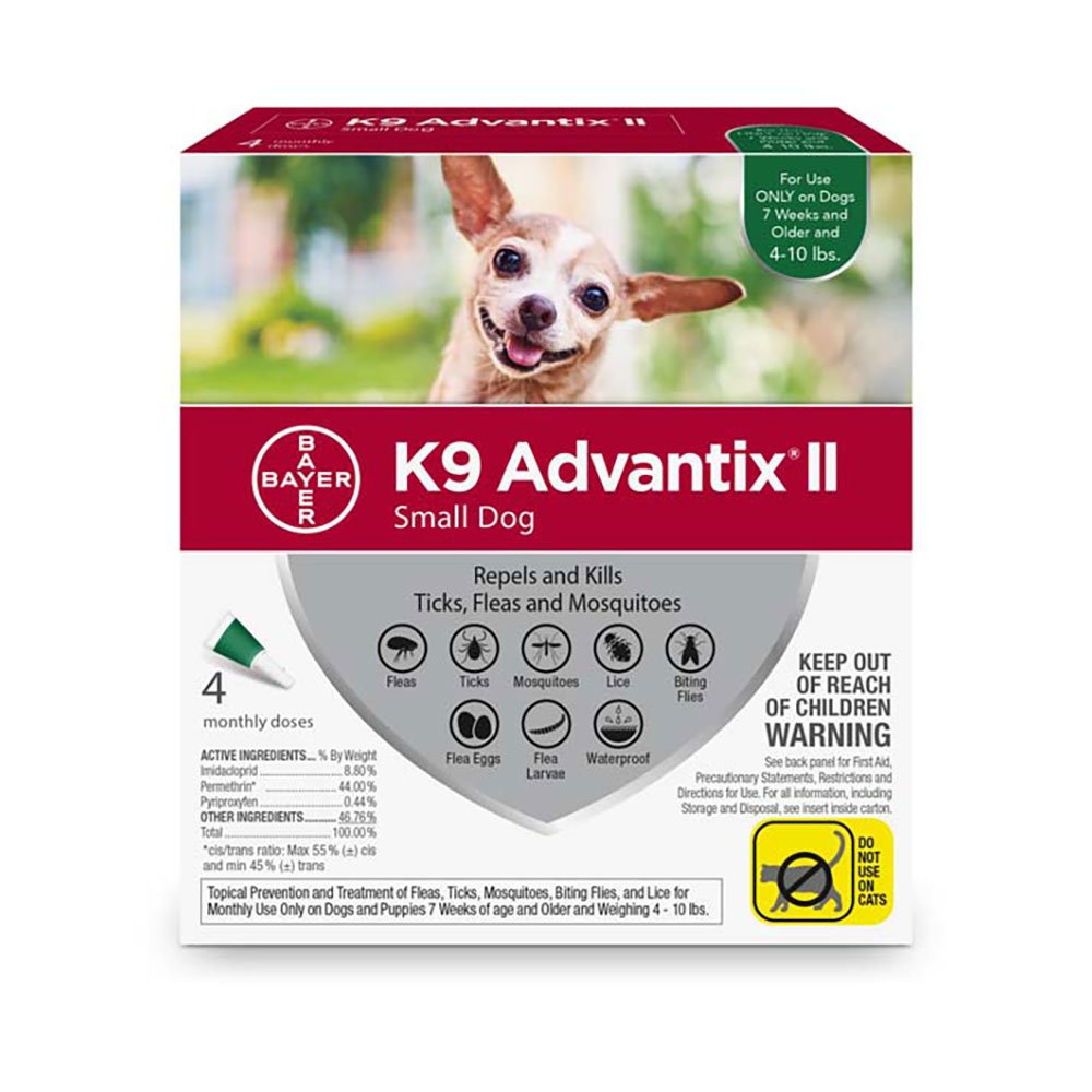 Bayer K9 Advantix 2 4-10# SM 4pk