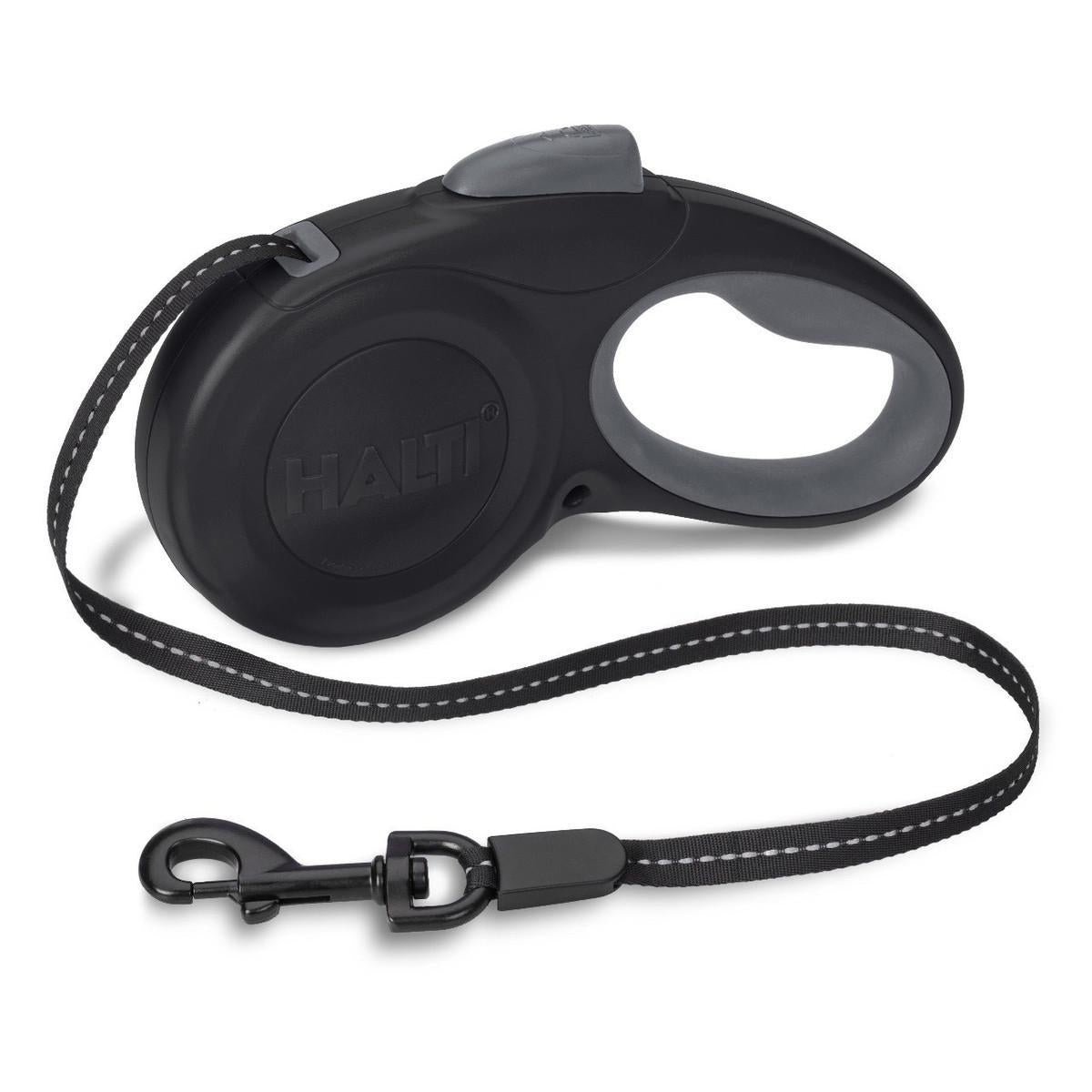 Halti Retractable Lead LG Black & Grey