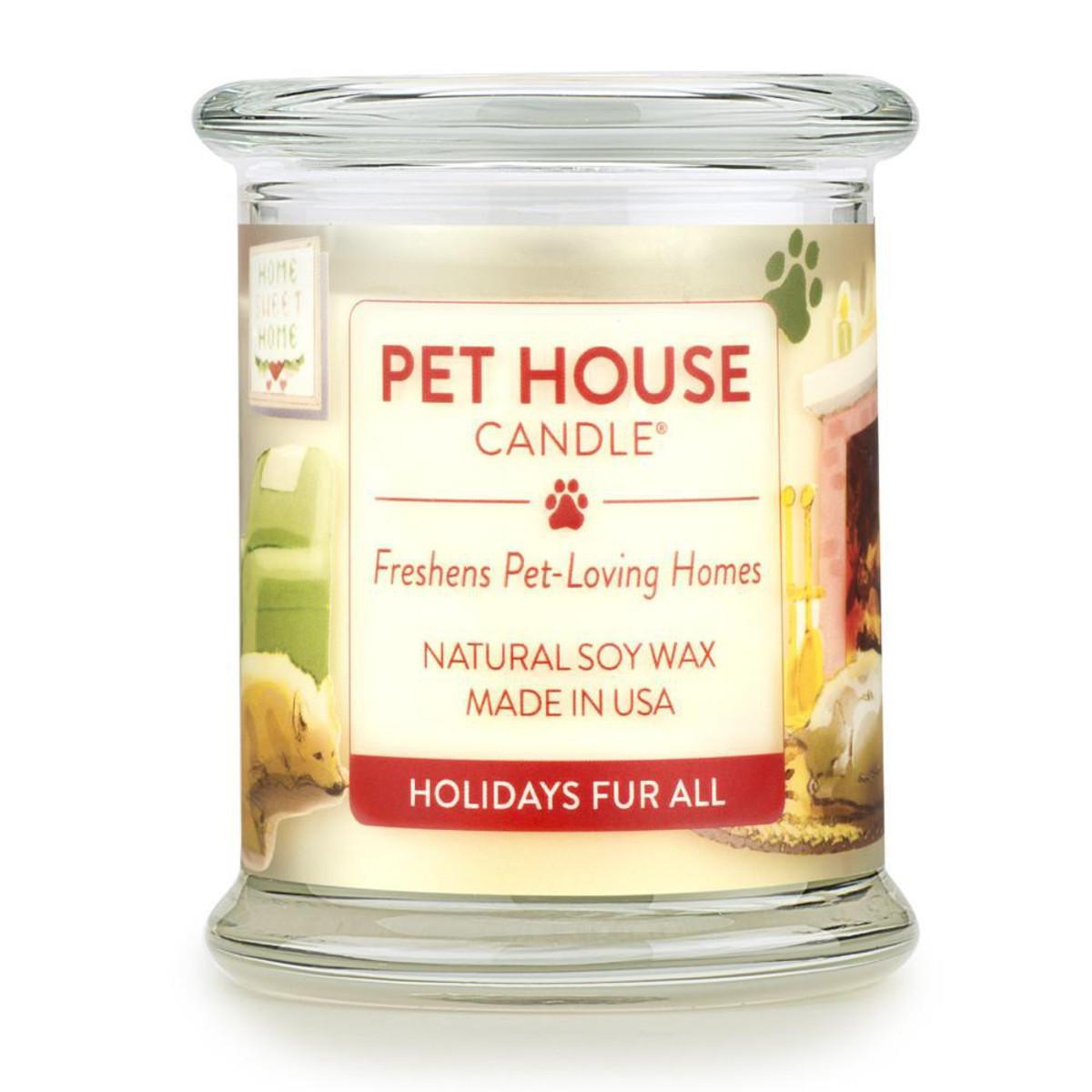 Pet House Holidays Fur All Candle