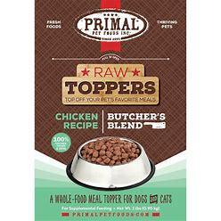 Primal Frozen Raw Toppers Chicken 2#
