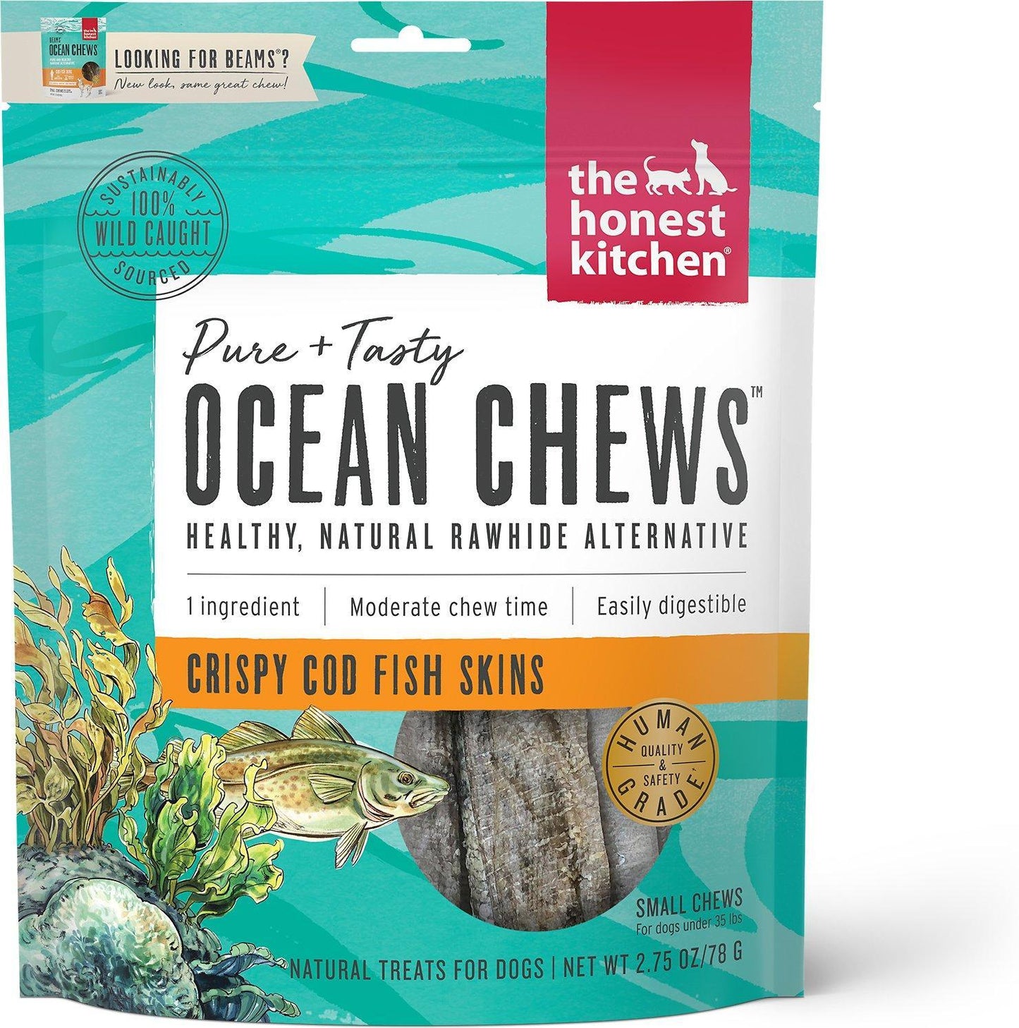 Ocean Chews Cod Skin SM 2.75z