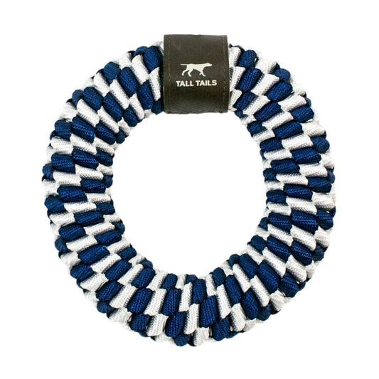 Tall Tails Braided Ring Navy 5"