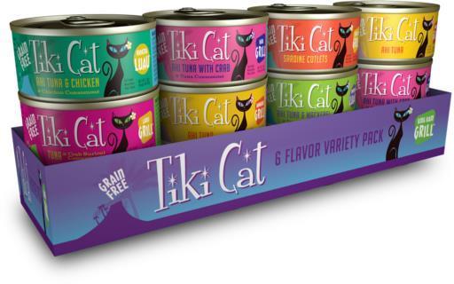 Tiki Cat King Luau Variety 2.8z/12pk
