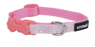 Li'l Pals  3/8" Glitter Collar Pink 6"-8"