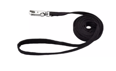 Li'l Pals 3/8" Microfiber Leash Black x6'