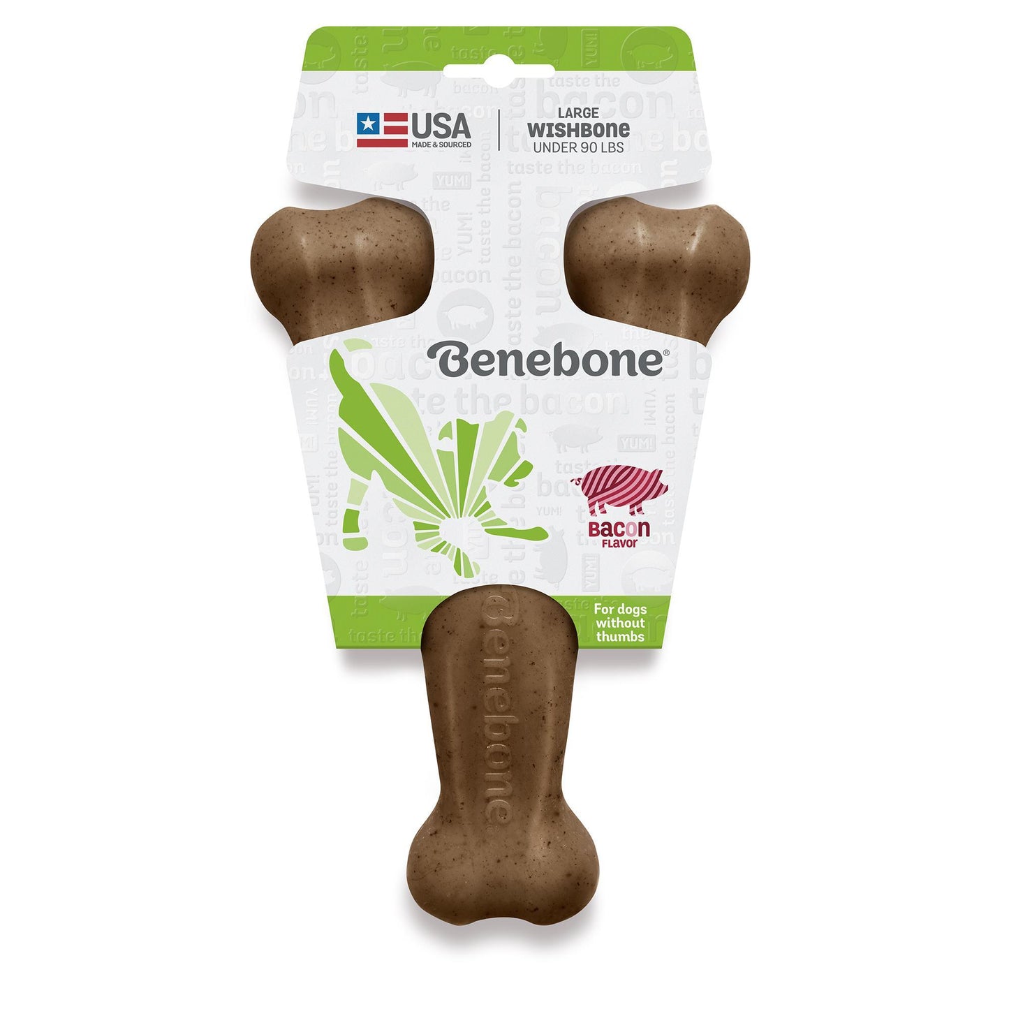 Benebone Wishbone Bacon LG 9.6oz