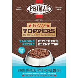 Primal Frozen Raw Toppers Sardine 2#