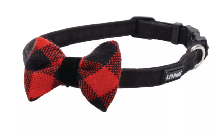 Li'l Pals 3/8" Microfiber Collar Plaid 6"-8"