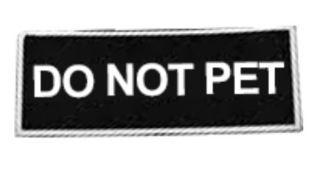 Boss Dog Velcro Patch - Do Not Pet LG