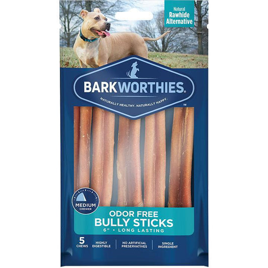 Barkworthies Bully Sticks 6" 5pk