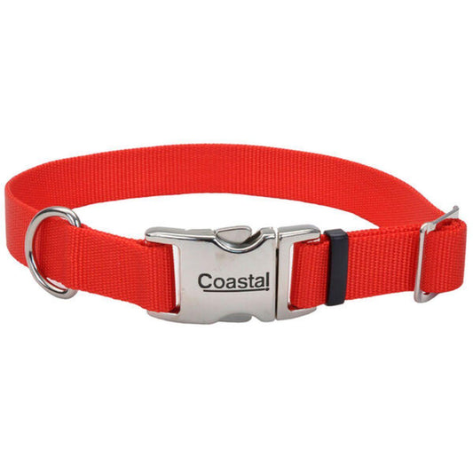 Coastal 1" Adjustable Collar Red 18"-26"