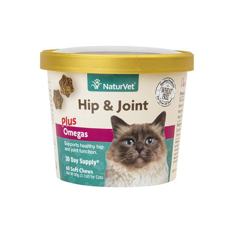 NaturVet Hip & Joint Chews Cat 60ct