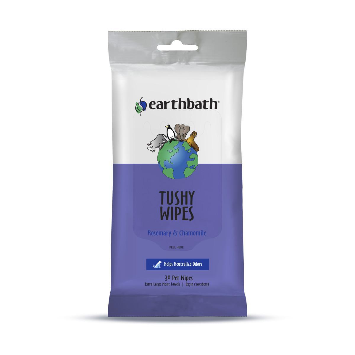 Earthbath Tushy Wipes Rosemary 30ct