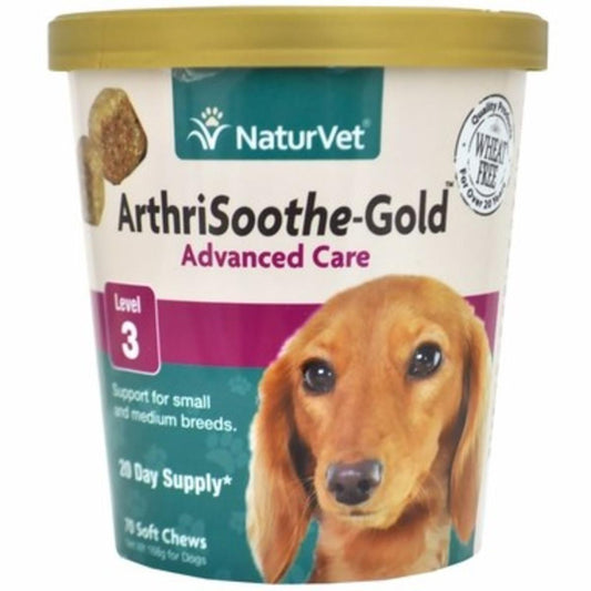 NaturVet ArthriSoothe-Gold LVL 3 Chews 70ct