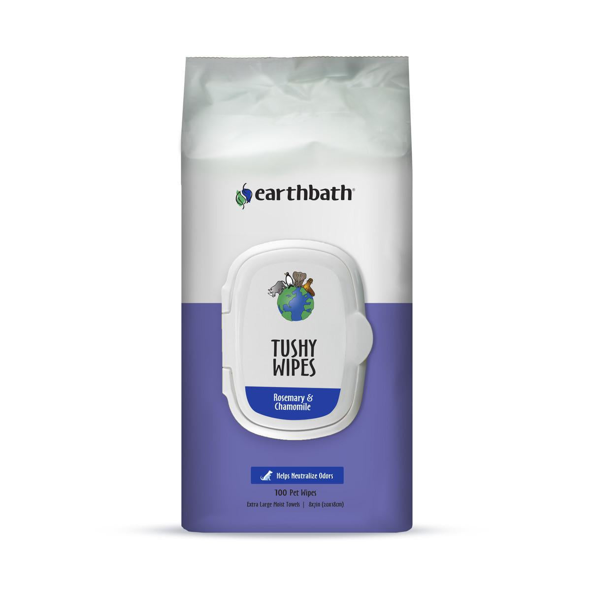 Earthbath Tushy Wipes Rosemary 100ct