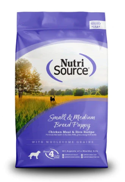 Nutri Source Small/Med. Puppy Chicken & Rice 15#