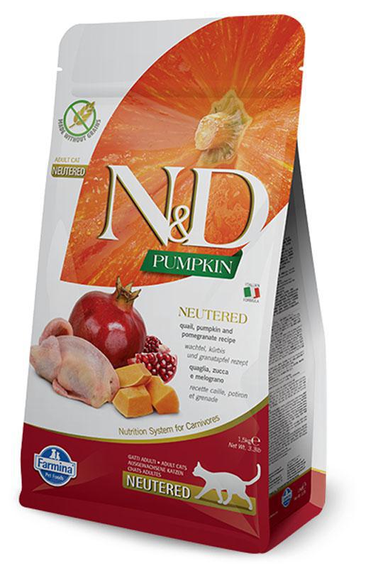 N&D Pumpkin & Quail Neutered Cat 3.3#