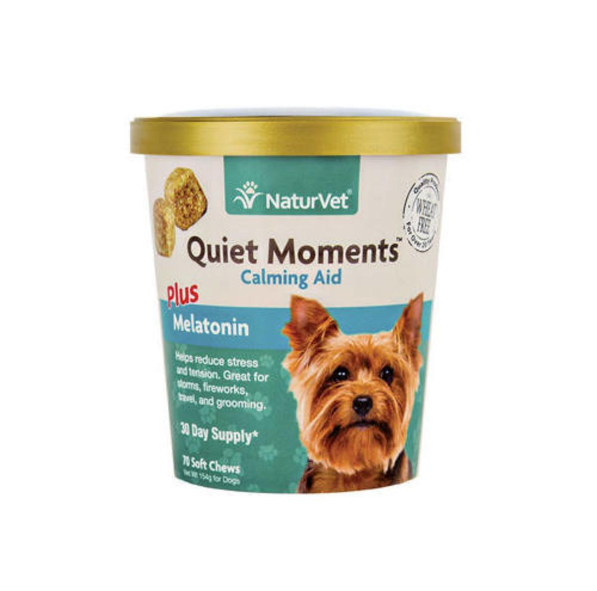 NaturVet Quiet Moments +Melatonin 70ct