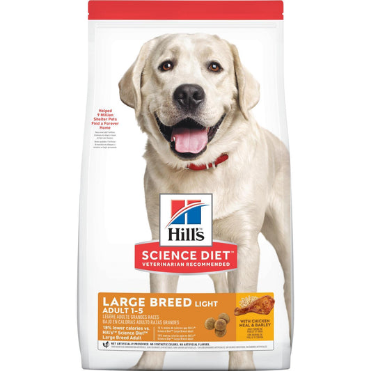 Science Diet Chicken & Barley Light LG 30#
