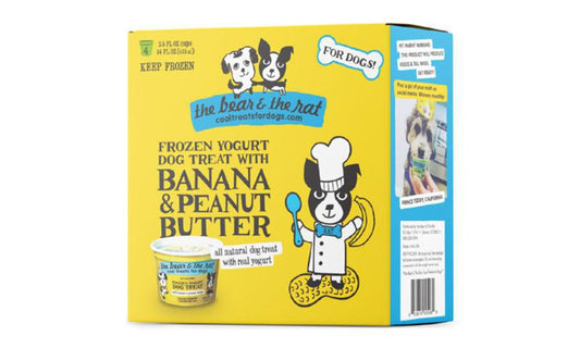 B&R Banana & Peanut Frozen Yogurt 3.5z / 4pk