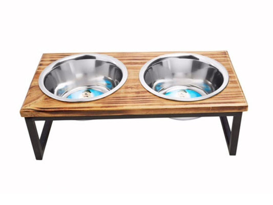 Indipets Contemporary Double Feeder 2 quarts