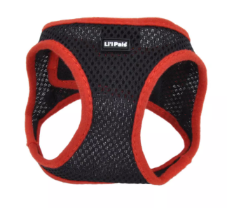 Li'l Pals 3/8" Mesh Harness Black 10"-12"